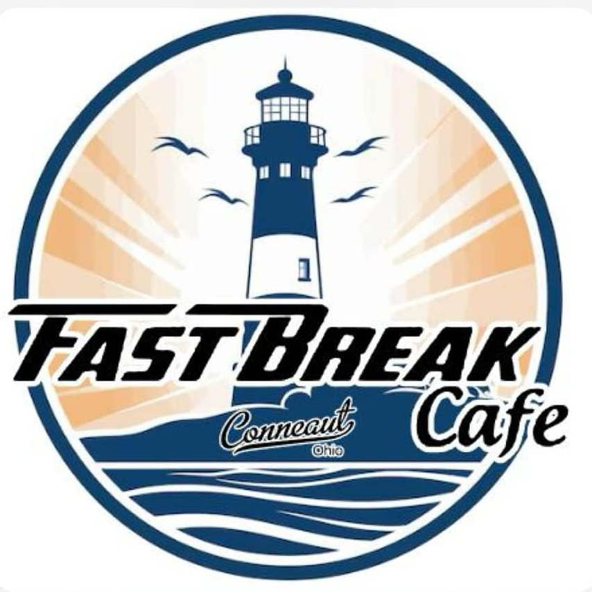 Fast Break Cafe lighthouse logo